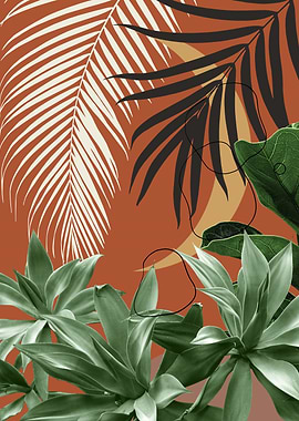 Minimal Moon Agave Palm 2