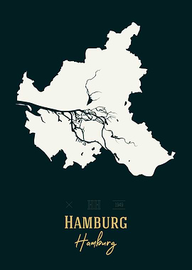 Hamburg Map Deutschland