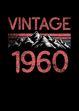 Birthday mountain Vintage