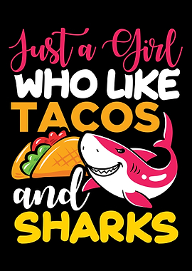 Taco girl shark