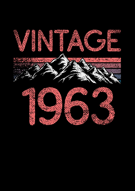 Birthday mountain Vintage