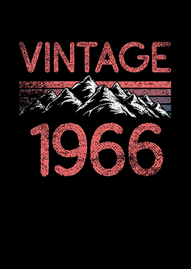 Birthday mountain Vintage
