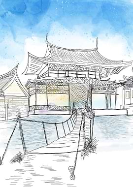 Oriental Chinese architect