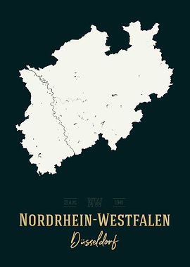Nordrhein Westfalen Map