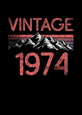 Birthday mountain Vintage