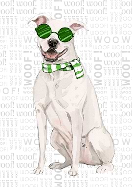 Pit Bull Christmas Dog