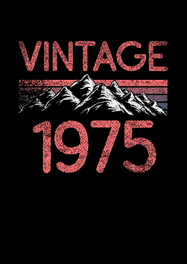 Birthday mountain Vintage