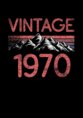 Birthday mountain Vintage