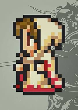 FF I White Mage Pixel