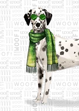 Dalmatian Christmas Dog