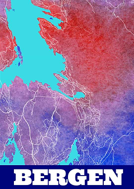 Bergen Norway City Map