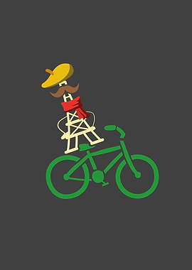 France Eiffel Tower Bike