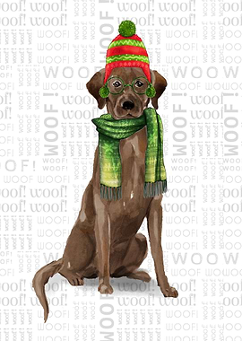 Chocolate Lab Christmas