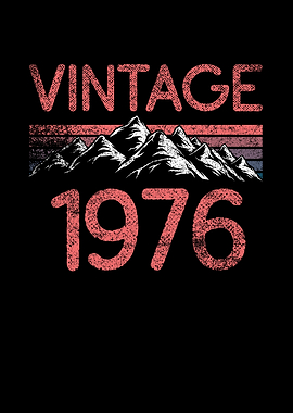 Birthday mountain Vintage