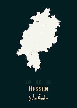 Hessen Map Bundesland