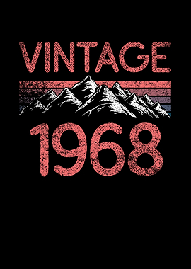 Birthday mountain Vintage