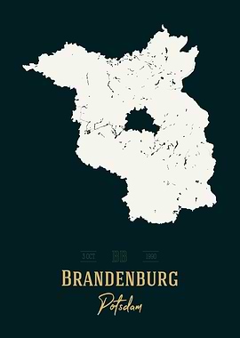 Brandenburg Map Germany