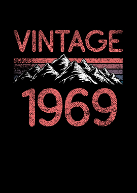 Birthday mountain Vintage