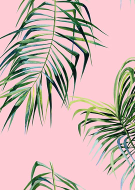 Pink Watercolor Trop 15