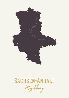 Sachsen Anhalt Map Germany