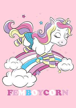 Rainbow Unicorn Femboycorn