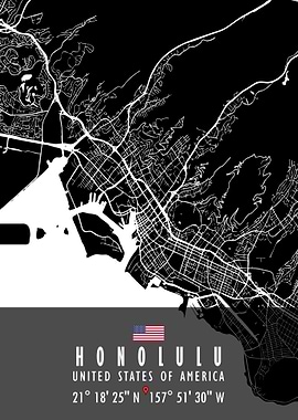 HONOLULU MAP USA