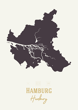 Hamburg Map Germany