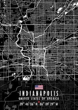 INDIANAPOLIS MAP USA