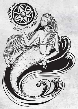Dark Art Mermaid
