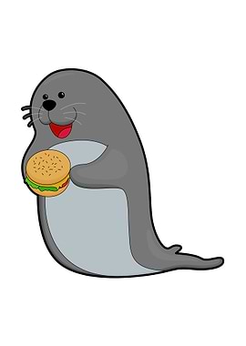 Seal Eating Burger