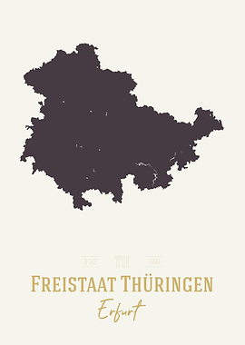 Freistaat Thuringen Map