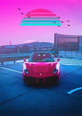 Car Sky Retro 2077