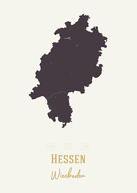 Hessen Map Deutschland