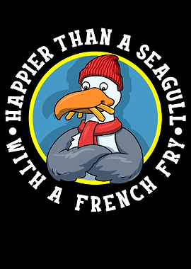 Seagull With A French Fry