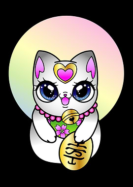 lucky cat japan kawaii