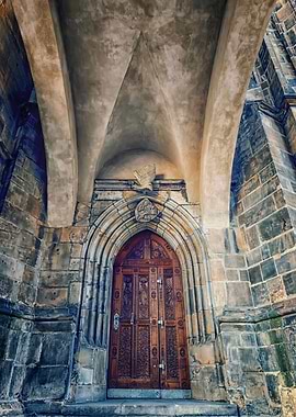 Beautiful gate, church