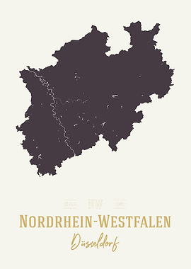 Nordrhein Westfalen Map