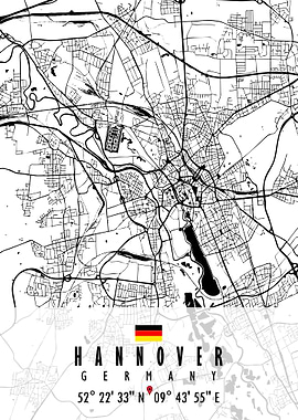 HANNOVER MAP GERMANY
