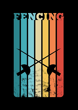 Fencing Gift Retro Swords