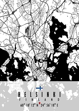 HELSINKI MAP FINLAND