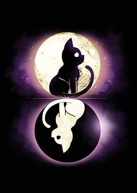 Moon Eclipse Cats