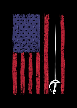US Flag Sword Sabre