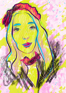 Beautiful bright woman