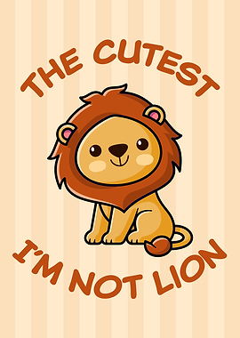 Kawaii Cute Lion Pun