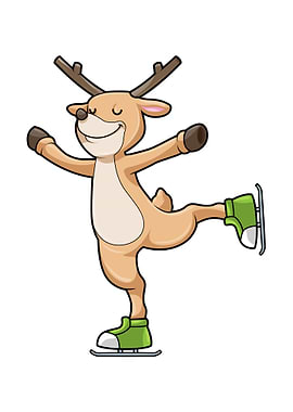 Deer Ice skating Sports