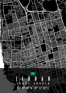 JEDDAH MAP SAUDI ARABIA
