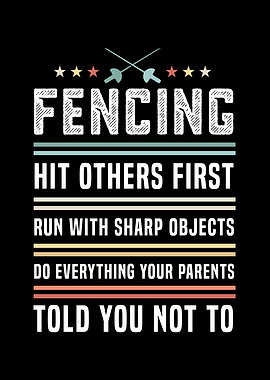 Funny Fencing Gift for Men