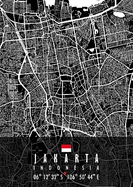JAKARTA MAP INDONESIA