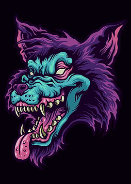 Wolf Face wild beast wolf