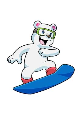 Polar bear Snowboard